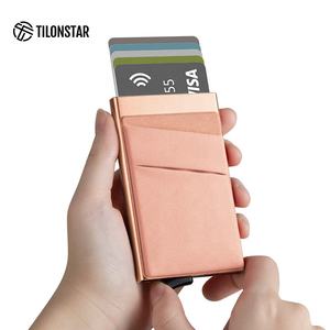 Portefeuille automatique pour homme TILONSTAR TVC104, fin et élégant, avec blocage RFID, en aluminium, pour cartes de crédit - Product Image 6