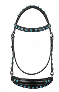 Bridon en cuir pour cheval avec un style élégant de compétition de Divine International India - Product Image 4