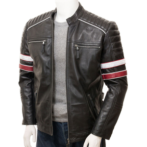 Al Nolan Enterprises <b>Men's</b> PU Leather Hooded <b>Jacket</b> Streetwear Style <b>Waterproof</b> Breathable Quick Dry Eco-Friendly Anti-Bacterial - Product Image 3