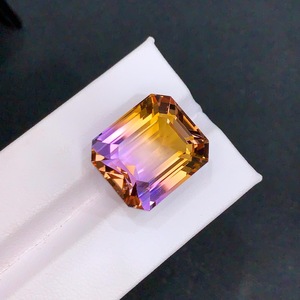 Piedra Preciosa Natural de Ametrina Suelta, Color Morado Amarillo Premium, para Joyería, Anillo, Colgante, Cristal Curativo, Piedra de Nacimiento - Product Image 1