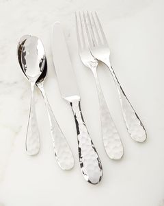 Ensemble de couverts en métal de style italien avec accents dorés, designs modernes et durables, décoration de table, couverts de luxe, ensembles de couverts très vendus - Product Image 5