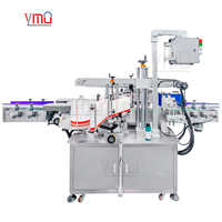 Machine d'étiquetage automatique double face YM620 pour bidon carré plat, étiqueteuse pour conteneur de bouteille