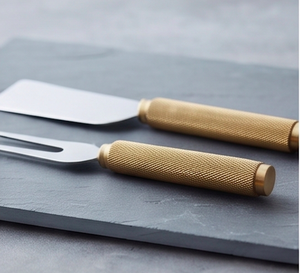 Premium <b>Cheese</b> <b>Knife</b> <b>Set</b> Stainless Steel Elegant Gold Handle Design Perfect For Dining Weddings Parties Restaurants And Home - Product Image 3
