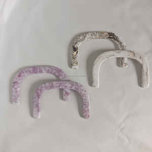 Luxury Vintage Women's Wristband Handcrafted Acrylic Resin Bag Handle Circlet Fashionable Handbags Replacement Parts <b>Accessories</b> - Product Image 4