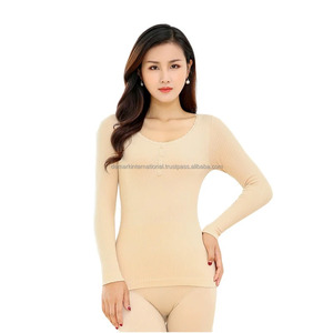 Women's Sexy <b>Slim</b> Long Johns New Design Breathable Cotton Thermal Pajamas Warm Intimate Ladies Sets - Product Image 1