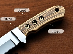 Custom Brass Mosaic Pin Antelope Pattern Stainless Steel Tube Decorative Mosaic Rod for <b>Knife</b> Handle DIY <b>Craft</b> OEM ODM Wholesale - Product Image 5