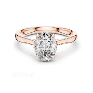 Anillo de Diamante Cultivado en Laboratorio, Ético y Sostenible, Minería Libre de Conflictos, Oro Reciclado Ecológico, Compromiso de Lujo Responsable - Product Image 3