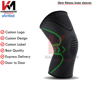 Breathable <b>Knee</b> <b>Sleeves</b> Men Women <b>Compression</b> Support Gym Workout Recovery Wholesale Supplier - Product Image 3