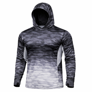 Camiseta de Pesca Personalizada, Transpirable, 100% Poliéster, con Estampado por Transferencia de Calor, Unisex, Manga Larga, Secado Rápido, UPF 50+, Proveedor al por Mayor OEM ODM - Product Image 2