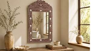 Direct Factory Supply Bone Inlay Mirror <b>Frame</b> Handmade Design American Style Customizable Size <b>Large</b> Looking Wall Mirror India - Product Image 2