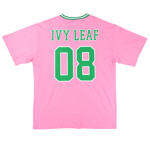 AKA Oversized Chenille Football Jersey Tee Pink Greek Sorority Apparel Women Premium Cotton - Product Image 6