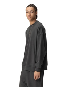 Streetwear Heavyweight 400 Gsm Polaire Impression Numérique Anti-Rides Blanc Coupe Régulière Ras Du Cou Sweat Hommes - Product Image 6