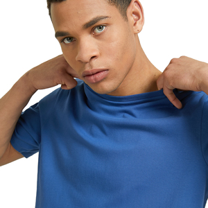 Wholesale American-style Trendy Brand 240g Solid Color Vintage Loose Fit Short-sleeve T-shirt Men Tech <b>Sunscreen</b> Quick Drying - Product Image 5