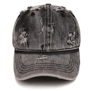 Gorra de béisbol de perfil bajo, sin estructura, desgastada, estilo vintage, descolorida, para papá - Product Image 4