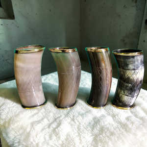 Jarra Vikinga de Cuerno Pulido Hecha a Mano con Funda de Cuero, Artículos de Bebida de Primera Calidad al Mejor Precio - Product Image 5