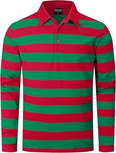 เสื้อยืดโอเวอร์ไซส์ลายทางผ้าฝ้ายสำหรับผู้ชาย ออกแบบโลโก้ได้ตามต้องการ เสื้อกอล์ฟลำลอง ดีไซน์เรียบง่าย สวมใส่สบาย ทันสมัย ใช้งานได้หลากหลาย - Product Image 6