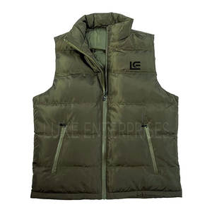 Gilet matelassé décontracté sur mesure en nylon/polyester/coton pour homme, le plus vendu - Faible MOQ, imperméable - Product Image 2