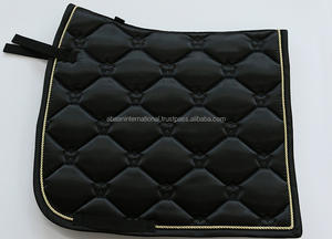 Juego de almohadillas de sillín duraderas personalizadas para carreras de caballos, alfombrilla de satén, Productos Ecuestres equinos con colores personalizados fabricados en la India - Product Image 5