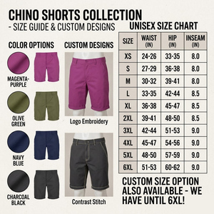 Shorts de sport en coton kaki de qualité supérieure, unisexe, respirants, pour la remise en forme et l'entraînement |   Shorts en twill décontractés personnalisés pour la musculation - Product Image 2