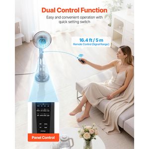 Ventilatore Nebulizzatore con 3 Velocità, Serbatoio Acqua da 0,79 Galloni, Telecomando, per Uso Esterno - Product Image 6
