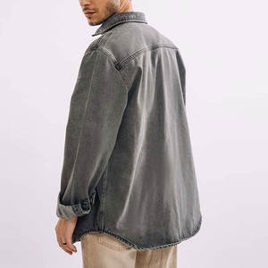 Camisa de Mezclilla Vintage de Alta Calidad para Hombre, Estilo Casual, con Botones, Bolsillo en el Pecho, Múltiples Bolsillos Laterales, Duradera, 100% Algodón - Product Image 2