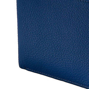 Personalized Genuine Leather Eco-Friendly Breathable Open Short Men's Compact <b>Smart</b> Design Storage <b>Wallet</b> for Work Travel - Product Image 3