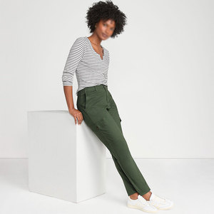 Pantalones Chinos para Mujer al por Mayor, Cintura Elástica con 2 Bolsillos Laterales, Ligeros, Formales, para Trabajo, Talla Personalizada - Product Image 4