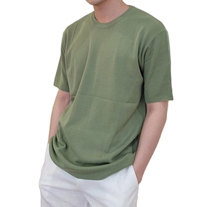 Camiseta Básica de Cuello Redondo y Manga Corta, 100% Algodón, Corte Holgado, Ecológica y Transpirable para Uso Diario Informal - Product Image 6