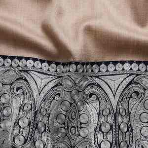 Embroidered Pashmina <b>Wool</b> Shawl Luxury Soft Warm Breathable Traditional Handcrafted Solid Men's Winter <b>Wrap</b> Formal Casual - Product Image 2