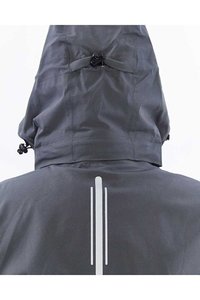 Women <b>Grey</b> Blue Zip Up Softshell <b>Jacket</b> | Technical Windproof <b>Jacket</b>| <b>Waterproof</b> Hiking <b>Jacket</b>| OEM Private Label Manufacturer - Product Image 2