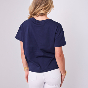 Nouvel Arrivage 2026 T-shirt Décontracté Femme à Manches Courtes Col Rond Uni Taille Cintrée Streetwear 100% Coton Léger - Product Image 2