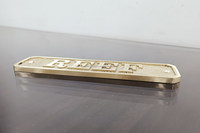 Plaques de porte nautiques personnalisées en laiton moulé, fourniture d'usine, panneaux aquatiques étanches, personnalisables, robustes, durables, épaisseur 4 mm, pour hôtels