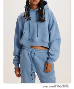Custom Logo Hoodies and Sweat <b>Pants</b> Jogger Set Woman,women Tracksuit 2 Two Piece Set Sweatpants and Hoodie Set,women Hoodies - Product Image 5