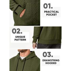 Sweat-shirt à capuche personnalisé pour homme 2024, sweat-shirt graphique à manches longues, poche à cordon, motif uni, XXS XL, chemise à capuche tendance - Product Image 6