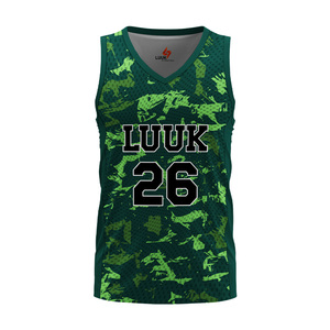 Personalized Front Logo High Quality Breathable Moisture Wicking Plus Size Sleeveless 100% Polyester Basketball Training Jersey - Product Image 4