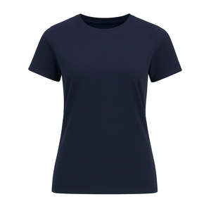 Camiseta de Algodón Transpirable de Color Sólido para Mujer, Ecológica, 200g, Secado Rápido, Estilo Casual de Verano, Corte Regular, Manga Corta - Product Image 4