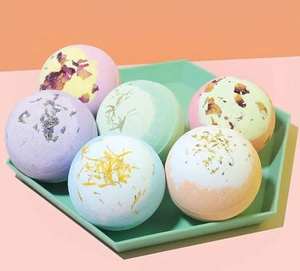 Boules de bain effervescentes bio artisanales en gros, aux huiles essentielles naturelles, pour spa, personnalisables, marque privée, véganes et hydratantes - Product Image 1