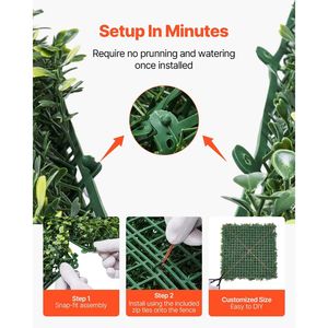 Panel de Césped Artificial Milan Grass Greenery Boxwood de 60 x 120 Pulgadas, Paneles de Césped Artificial para Interiores y Exteriores, para Pantallas Verdes y Separadores de Ambientes - Product Image 4