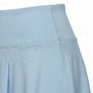 Jupe courte plissée taille haute pour femme, couleur unie, style sportif, tissu respirant en spandex et polyester, à porter toute l'année - Product Image 5