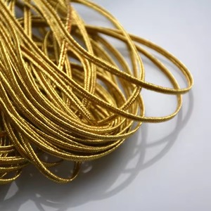 Cordón Metálico Trenzado Plano de 4 mm para Uso en Prendas, Ecológico, de Lujo, para Acolchado, Manualidades y Decoración - Product Image 1