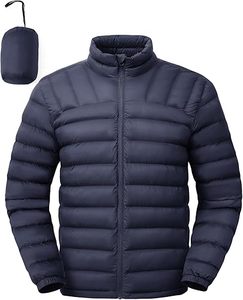 Chaquetas de Invierno Ligeras y Plegables para Hombre, Chaqueta Acolchada Resistente al Agua con Aislamiento de Burbujas para Viajes, Esquí y Senderismo - Product Image 4