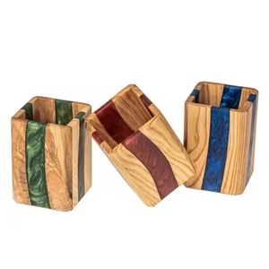 Simple Design Wooden Pen Holder for Hot Sale Office Table Top Decorate Pen Holder Luxuries Desktop Storage Box At Low Cost - Product Image 4