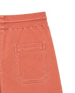 Shorts Bermuda décontractés pour hommes en corail pêche personnalisés, shorts de plage à cordon de serrage légers et décontractés en mélange de coton pour l'été - Product Image 6
