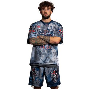 Uniforme de Lacrosse Personalizado, Ropa Deportiva de Equipo, Conjunto de Camiseta y Pantalones Cortos de Lacrosse, Camiseta de Lacrosse Sublimada - Product Image 1