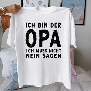 Opa Soy el texto del abuelo Camiseta cómoda de algodón puro para mujer - Product Image 2