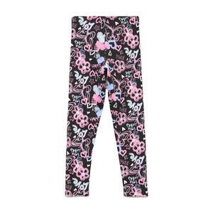 Girls' <b>Black</b> Cotton <b>Leggings</b> Elastic Waist Elastane Soft Stretch Slim Fit <b>Kids</b> Everyday Casual Summer Pants Standard Size - Product Image 5