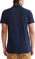 Nouveau style T-shirt homme en coton tricoté respirant, couleur unie, brodé, à manches courtes, col côtelé, coutures durables, ODM