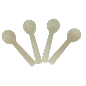 Vdex ช้อนไม้ขนาดเล็กแบบใช้แล้วทิ้งเป็นมิตรกับสิ่งแวดล้อมรีไซเคิลได้สไตล์คลาสสิกสำหรับงานปาร์ตี้ - Product Image 1