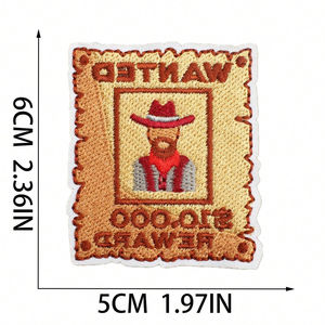 Patchs rectangulaires brodés à thermocoller sur le thème des pays, badges, appliques circulaires pour sacs à dos, vêtements et chapeaux - Product Image 4