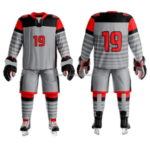 Ropa deportiva superventas nuevo diseño uniforme de hockey sobre hielo tela transpirable manga larga uniformes de hockey sobre hielo - Product Image 3